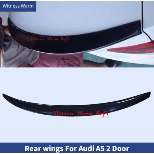 For A5 carbon fiber Rear Trunk lip Spoiler Wing for Audi A5 2Door Coupe 2009 2010 2011 2012 2013 2014 2015 2016