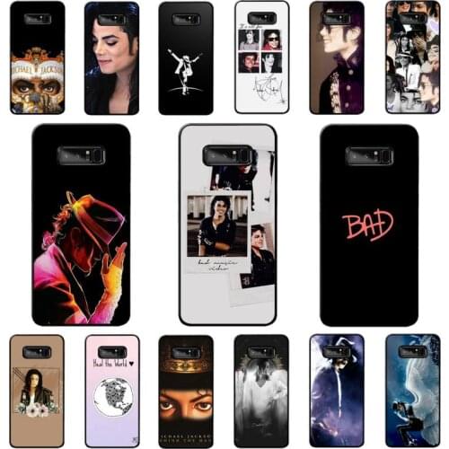 FHNBLJ Michael Jackson Fashion Phone Case for Samsung Note 5 7 8 9 10 20 pro plus lite ultra A21 12 02