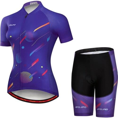 JPOJPO Summer Pro Cycling Jersey Clothing Set MTB bicycle Jersey Sets Ciclismo Women Quick Dry Roupa bike Jerseys