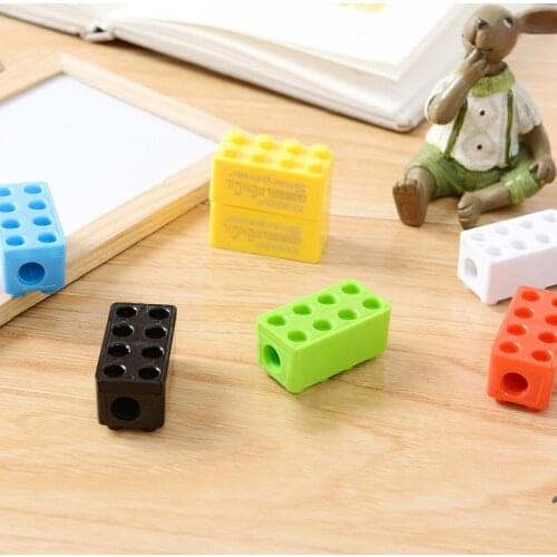 Stationery Office w16 Toy Brick For w17 Gift Item Kids Creative Cute Pencil Sharpener Cutter