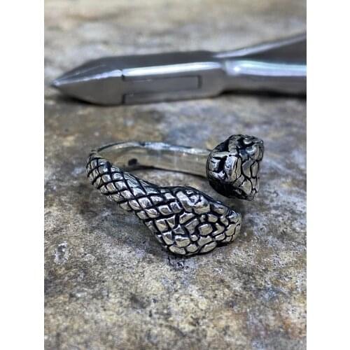 Snake Ring,Silver Snake Ring,Turkish Handmade, Snake Ring,Animal Ring, Boho Ring, Adjustable , Silver Gift Ring, Rings for Men,G