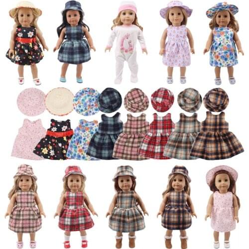 Doll Clothes, Hooded Two-piece Dress, For 18-inch American Dolls And 43cm Bald Dolls, The Best Gift For a Generation Of Girls