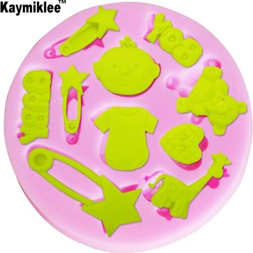 M018 3D Baby Toy Cloth Shape Silicone Mold Cake Decoration Fondant Cake 3D Food Grade Chocolate Mould