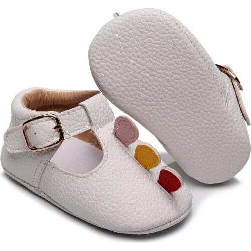 Fashion Anti-Slip Soft Sole Dinosaur Patter Leather Shoes For Infant Baby Girls Boys Flats Toddler Crib Shoes