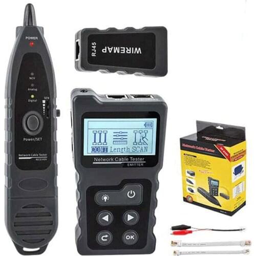 NOYAFA NF-8209 RJ45 Cable Tracker POE Network Wire Checker Cable Tester Test Network Tool Scan Cable Wiremap utp Tester