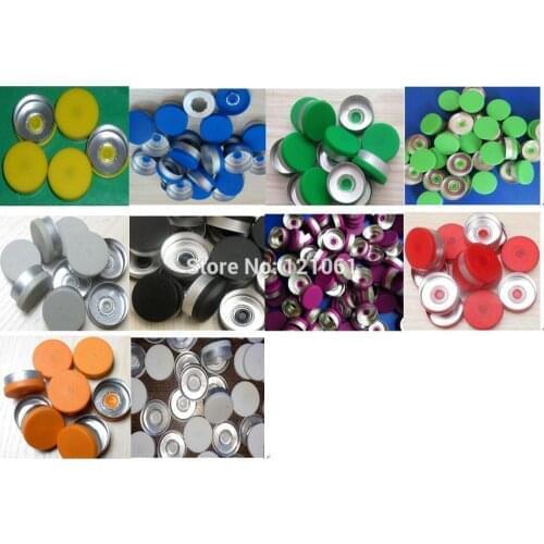 20mm Plastic Sealing Cap,20pcs/lot!All Kinds Of Colored Aluminium Plastic Caps ,plastic caps, Sealing tops for crimp glass vial