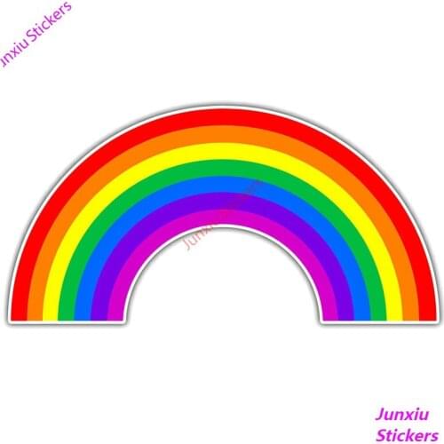 Rainbow Lesbian Gay Car Sticker Decals Cover Scratches Decoration Bodywork Windshield Funny Sunscreen Suv Interior KK15*8cm