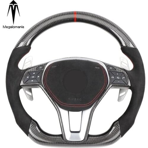 For Benz W204 W212 W207 X204 X164 W463 Custom Alcantara carbon fiber steering wheel racing wheel convertible