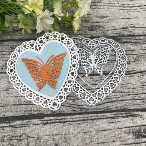 Heart Metal Cutting Dies Flowers Leaves Stencils DIY Scrapbooking Album Decorative Embossing Folder Suit Paper Cards