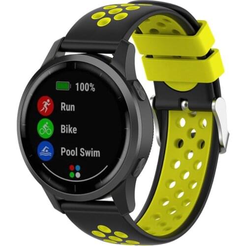 Silicone Watchband Strap for Garmin Vivoactive 4 4s Smart Watch Bracelet Wrist Band Sport Correa for Galaxy Watch 46mm /GTR 47mm