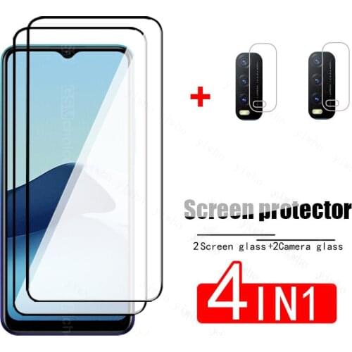 Glass for Vivo Y20 2021 Tempered Glass On Vi vo Vovi Y 20 20Y Y20 2021 Safety HD Phone Screen Protector Glass Camera Lens Film