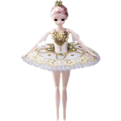 Dance School Display Item Nutcracker Ballerina Doll Professional Rotating Clara Doll Ballet Theater Ornament Ballerina Gift AC04