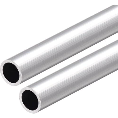 Uxcell 6063 Aluminum Round Tube 300mm Length 18mm OD 14mm Inner Dia Seamless Aluminum Straight Tubing 2 Pcs