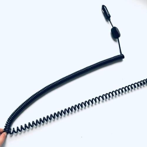 High Quality Heavy Duty 12 V 24 V Cigarette Lighter Extension Cable Plug 15A Fuse elastic Flexible Retractable Wiring Power cord