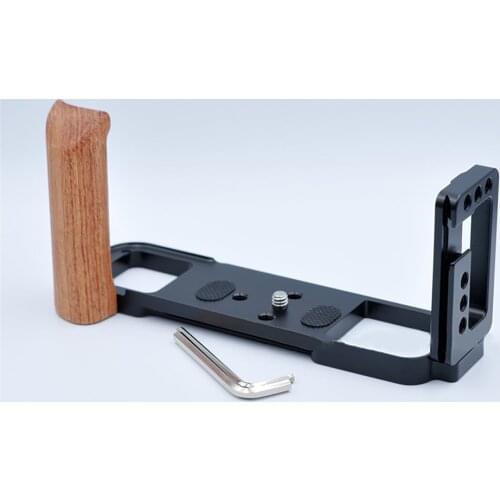 1/4 Screw Quick Release L Plate Camera Holder vertical Shooting Bracket with Hot Shoe For Fuji GFX50R
