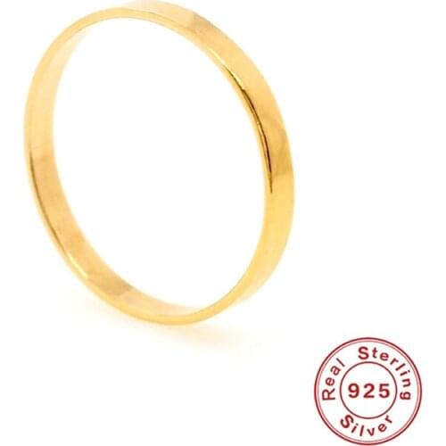 Viny Simple Glossy Ring 925 Sterling Silver Luxury Jewelry Adjustable Rings For Women Wedding Anillos Bague Joyero 2021 Trend