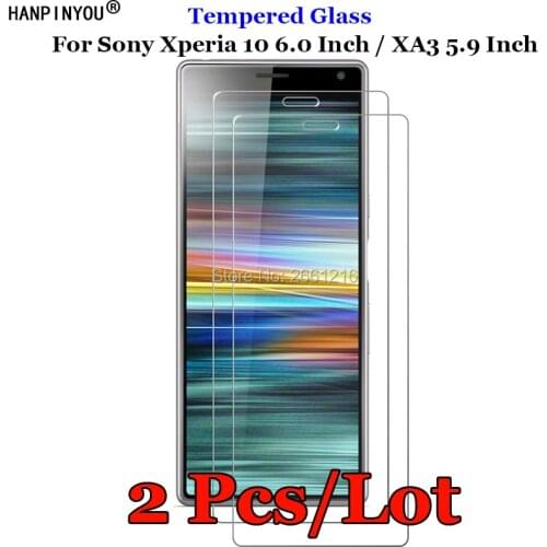 2 Pcs/Lot For Sony Xperia XA3 Tempered Glass 9H 2.5D Premium Screen Protector Film For Sony Xperia 10 6.0"
