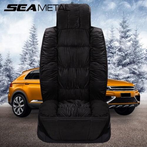 Winter Car Seat Cover Plush Warm Seat-Cover Cushion Interior Automobiles Seat Covers Universal Protector Car Seats Car-Styling