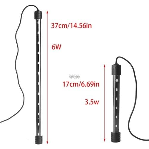 1PC Aquarium Fish Tank LED Light Submersible Waterproof Bar Strip Lamp EU Plug