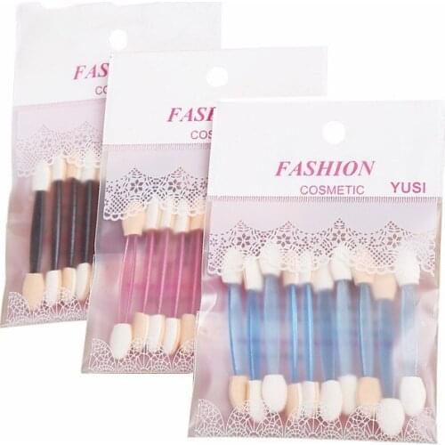 10pcs/set Eyeliner Eye Shadow Sponge Brushes Applicator Tool Double-end Lip Brushes Cosmetics Makeup Tool