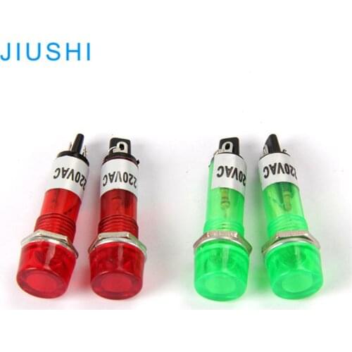 XD10-3 10mm indicator light mini polit lamp 12v 24v 220v neon bulb