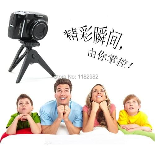 2PCS Camera Black Portable Folding Tripod Stand for Canon for Nikon Cameras DV Camcorders Free Shipping + tracking number