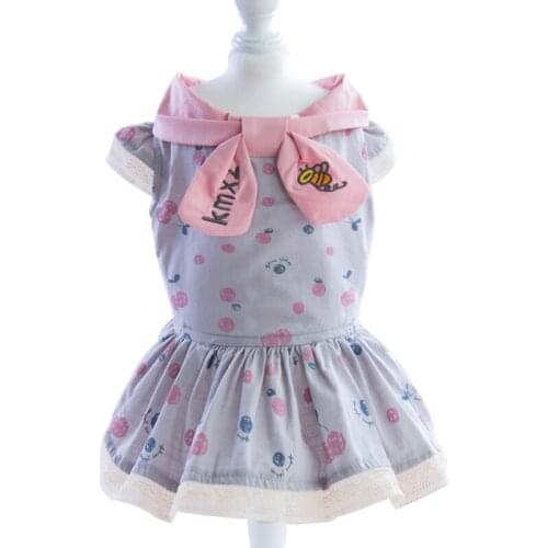 2020 Summer Dog Pets Clothing Cat Yorkshire Pomeranian Puppy Dog Dress Princess Skirt Poodle Bichon Schnauzer Dog Costume Outfit