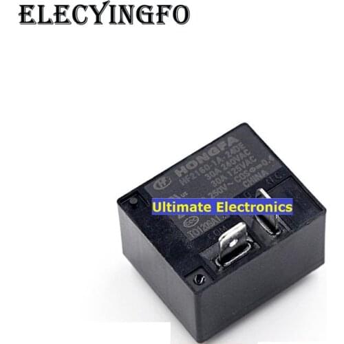 5pcs HF2160-1A-24DE 24V 4-pin group of normally open 30A 240VAC relay