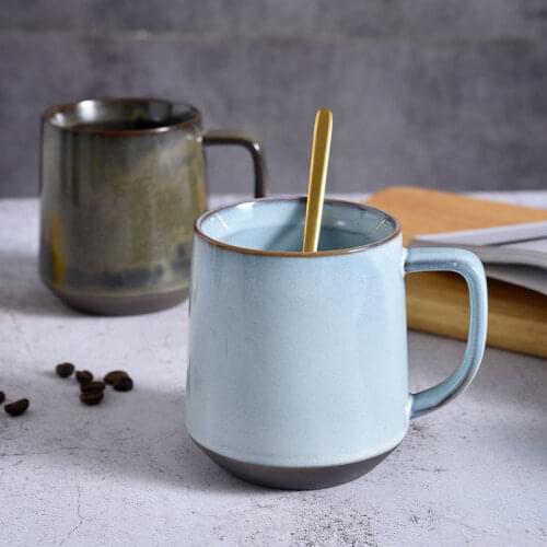 Large-capacity Ceramic Cup Men and Women Home Drinking Cup Retro Japanese Coffee Cup Simple Mug Tea Cup Milk Cup