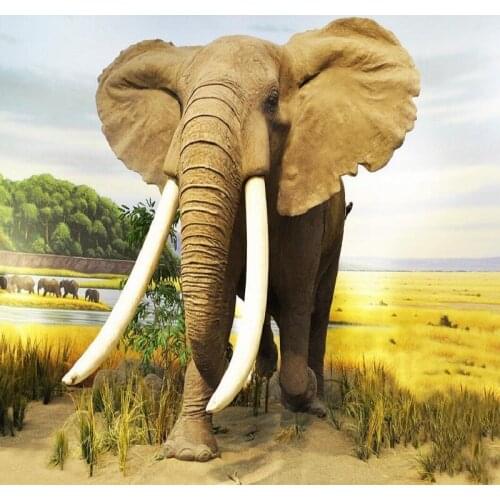 Dropship Colomac Custom Wall Paper Mural 3D High Definition of the Elephant Wallpaper Bedroom Foto Wallpaper Papel De Parede