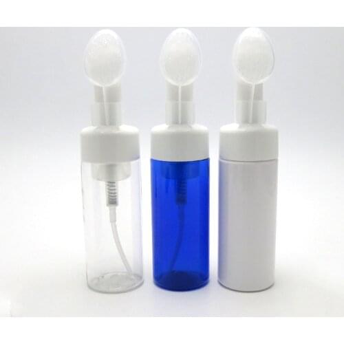 10 x 150ml Clear white blue PET Foaming Bottle 150cc 5oz Refillable Empty plastic cosmetic foaming pump container
