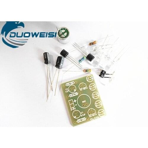 Voice-activated LED melody lamp electronic production kit Electronic DIY fun production suite Electronic suite