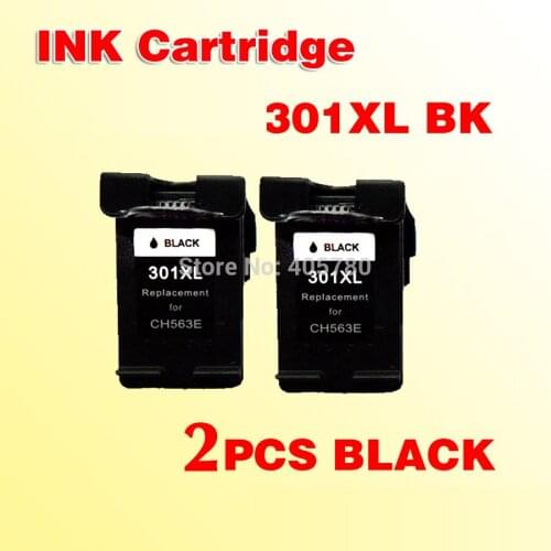 2pk black ink cartridge compatible for 301 301XL Deskjet 1000 1050 2000 2050 J410a J510a