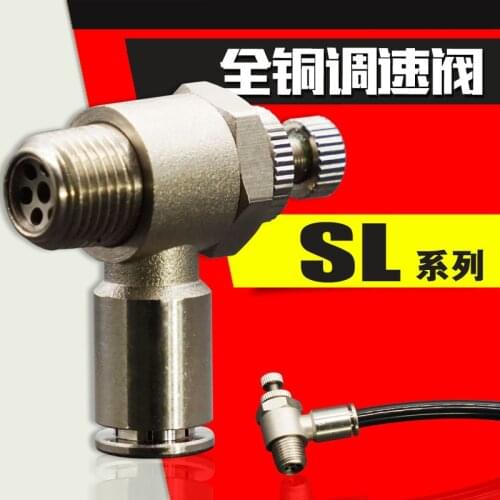 Pneumatic Piping Speed Controller One Touch Fitting Connector Valve SL6-04 SL8-04 SL8-03 SL10-04 SL6-03 SL10-01 SL10-03