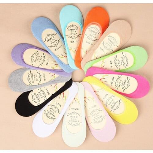 13 color summer comfortable cotton girl womens socks ankle low female invisible color girl boy hosiery 1pair=2pcs ws45