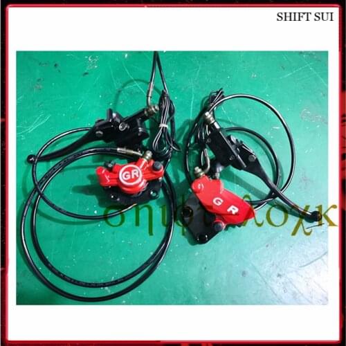 Left and Right Brake Lever Disc Brake Disc Front and Rear Brake Pump Oil Brake Brake Cable for Citycoco Modified Accessories