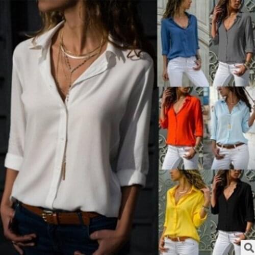 LOIEJIAOHUI Womens Chiffon Blouses