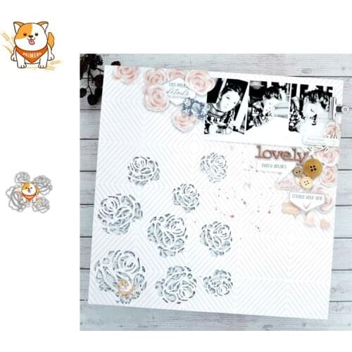 Rose Flower Metal Cutting Dies Mold Knife Scrapbooking Stencil DIY Embossing Craft Die Cuts Card Making New Dies For 2020