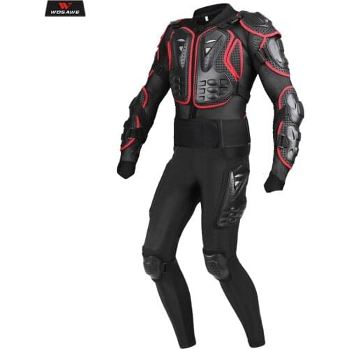 WOSAWE Motorcycle Armor Jacket Moto Racing Gear Elastic Armor Motocross Riding Off Road Bike Body Protection Clothing
