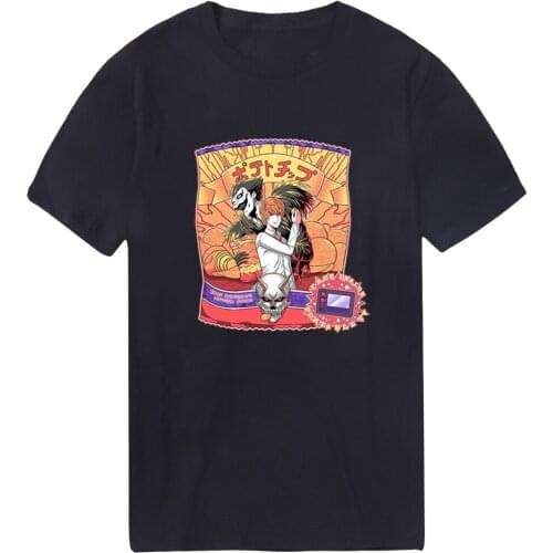 Death Note Summer Harajuku T-shirts Men Fashion 2020 Tshirts Casual Tops Tees Male Vintage Military Breathable Camiseta Homme