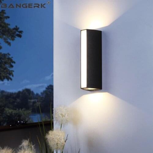Nordic Outdoor Wall Lamp Modern LED Porch Lights IP65 Waterproof Sconce Aluminum Lighting Wall Lamps Garden Art Decor Fixtures