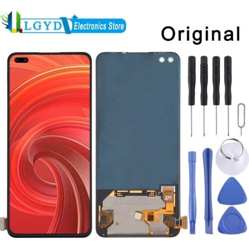 Original Super AMOLED Material LCD Screen and Digitizer Full Assembly for OPPO Realme X50 Pro 5G