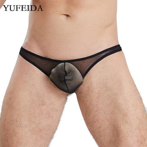 Sexy Men Underwear Gay Jockstrap Mens Thongs G strings Male Homme Panties See Through T-back Thongs Mens Lingerie Bulge Pouch