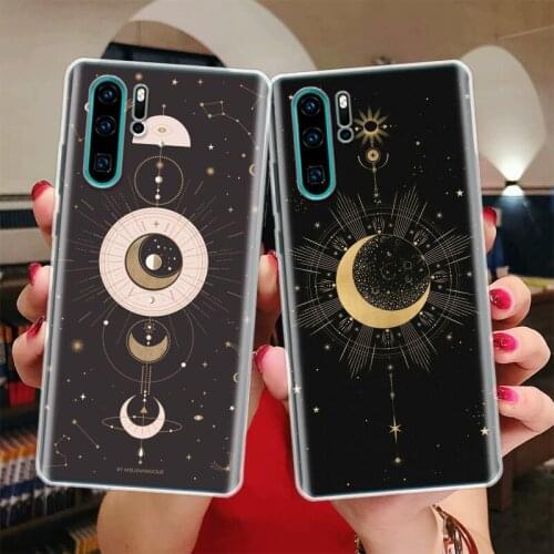 Moon Mystery Totem Witche Silicon Phone Case For Huawei Honor 10 9 20 Lite Y5 Y6 Y7 Y9 9X 8X 8S 8A 7X 7A 7S Pro + 10i20i Coque