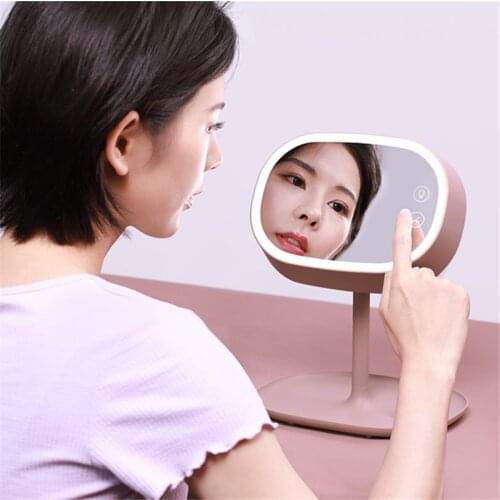 LED Makeup Mirror Table Lamp USB Rechargeable Dual-use Fill Light Beauty Makeup Night Light Desktop Decoration Gifts for Girls