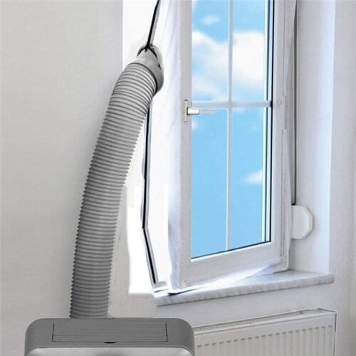 Window Air Lock Seal Cloth for Mobile Air Conditioners Panels to Seal Universal Casement Window 3/4/5m for Room Window