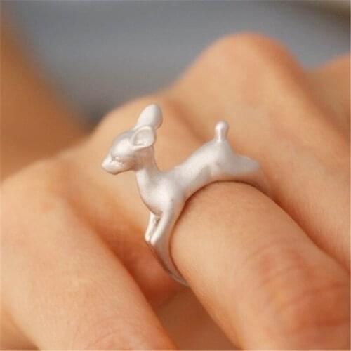 Europe And The United States Fashion Simple Lovely Fawn Ring