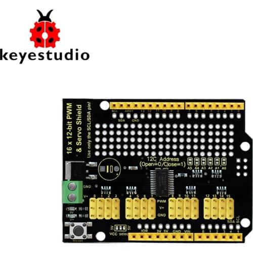 Keyestudio 16-channel Servo Motor Drive Shield For Arduino