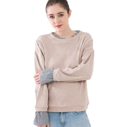 2018 Autumn Hoodies Casual Layere Maternity Clothing Pullovers fleeced long sleeve Breastfeeding hoody for Pregnant Women tops