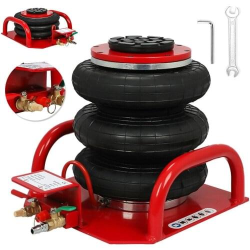 3 Ton Triple Bag Air Jack 6600 LBS 16" Lifting Height Air Bag Jack Lift